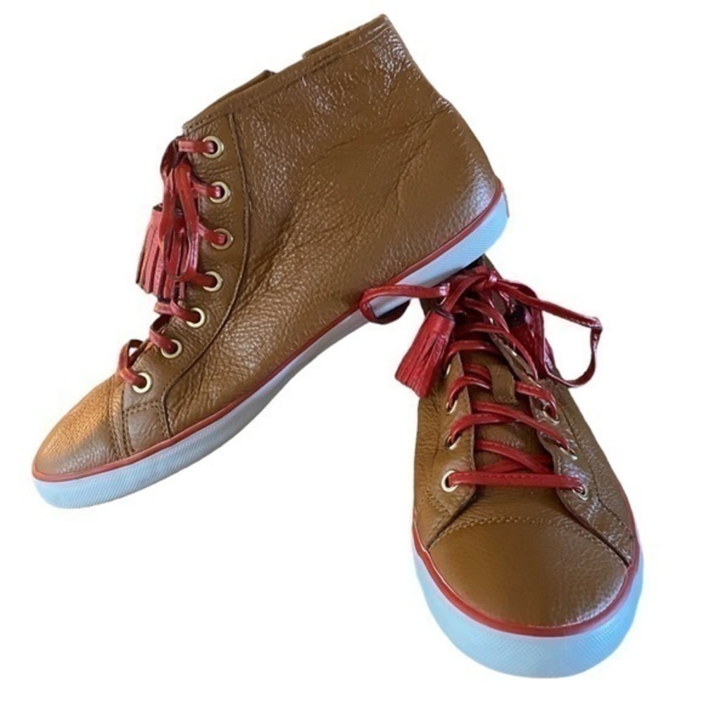 Coach Leather High Top Sneakers Size 10